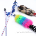 leopard print colorful cloth cat stick cat teaser